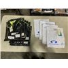 Image 1 : 6 NEW LADIES SIZE 8 BLACK AND GREEN GOLF SHIRTS AND 5 NEW WHITE  ATHLETIC V-NECK SHIRTS SIZE 8