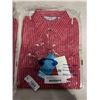 Image 2 : 10 NEW BIZ COLLECTION RED PINSTRIPE SIZE 4 DRESS SHIRTS
