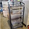 Image 2 : 6 SHELF BAKERY DISPLAY RACK, BLACK, MODEL B3060-B, RETAIL $335