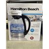 Image 2 : HAMILTON BEACH 1L COMPACT GLASS ELECTRIC KETTLE - TESTED WORKING, RETAIL $49