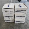 Image 1 : 6 NEW DOOR HANDLES, SATIN CHROME PRIVACY LOCKING, 3 RIGHT HAND AND 3 LEFT HAND OPEN