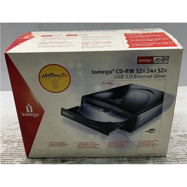 Iomega #31061500 Model CDRW55292EXT External Drive