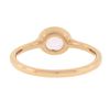 Image 7 : NEW 14k Rose Gold 1.29 ctw GIA Oval Orangy Pink Sapphire Bezel Solitaire Ring
