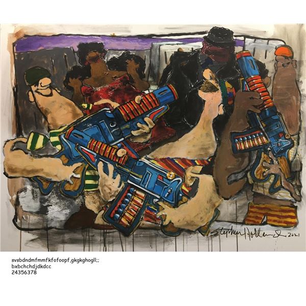 Girls Just Wanna Have Fun, Boys Just Wanna Play With Guns by Stephen Holland ORI