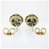 Image 3 : Antique Victorian 14k TT Gold 0.55 ctw Old Diamond Flower Cluster Stud Earrings