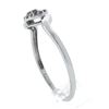 Image 6 : Solid 14K White Gold Polished Open Heart Band Ring w/ 0.25 ctw Pave Set Diamonds