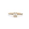 Image 1 : 0.72 ctw Diamond Halo Wedding Ring - 14KT Yellow Gold