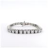 Image 1 : 11.07 ctw Diamond Tennis Bracelet - 14KT White Gold