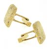 Image 2 : Vintage Tiffany & Co. Mens 18k Two Tone Gold Woven Textured Platter Cuff Links