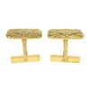 Image 4 : Vintage Tiffany & Co. Mens 18k Two Tone Gold Woven Textured Platter Cuff Links