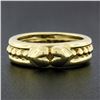 Image 2 : Judith Ripka 18k Yellow Gold Dual Heart Moi et Toi Eternity Beaded Band Ring
