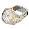 Image 4 : Rolex 36MM 2Tone Silver Dial 18K Yellow Gold Diamond Bezel Datejust With Rolex B