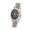 Image 4 : Mens 18K Two Tone Rose Gold And Stainless Steel Wimbledon Roman Dial Datejust 41