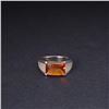 Image 1 : 14K White Gold & Citrine Ring