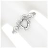 Image 3 : Tiffany & Co. Elsa Peretti Platinum Polished Open Heart Band Ring w/ Diamonds