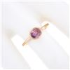 Image 3 : NEW 14k Rose Gold 1.01 ctw Oval GIA NO HEAT Pink Sapphire Bezel Set Solitaire Ri