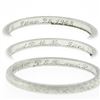 Image 8 : Antique Art Deco Tiffany & Co. Platinum Engraved Work Eternity Wedding Band Ring