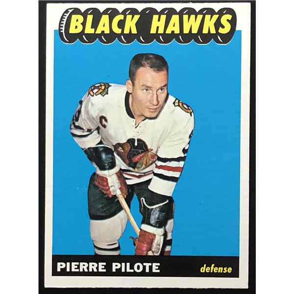 1965-66 O-PEE-CHEE PIERRE PILOTE (HOF)