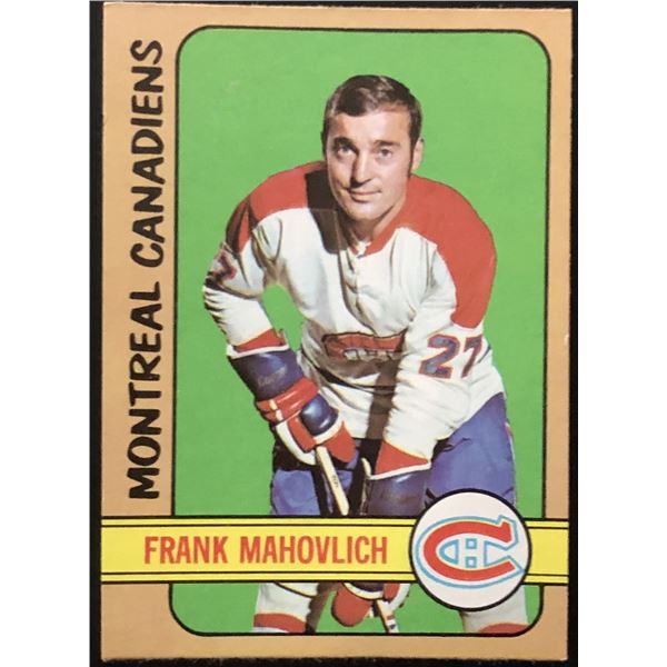 1972-73 O-PEE-CHEE FRANK MAHOVLICH (HOF)