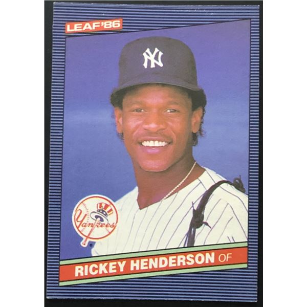 1986 LEAF RICKEY HENDERSON (HOF)