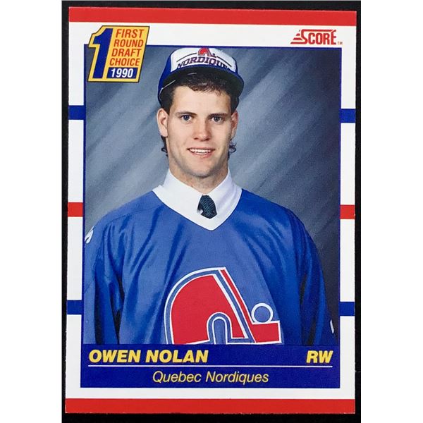 1990-91 SCORE OWEN NOLAN ROOKIE CARD