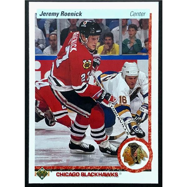 1990-91 UPPER DECK JEREMY ROENICK (HOF) ROOKIE CARD