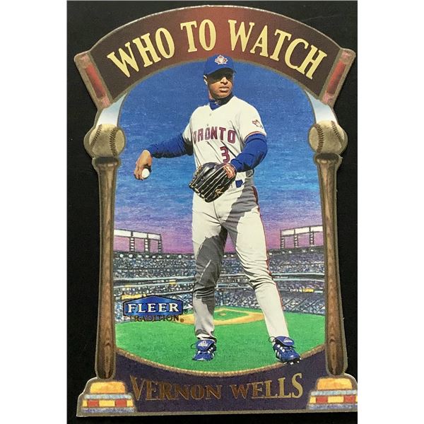 2000 FLEER VERNON WELLS DIE CUT ROOKIE CARD