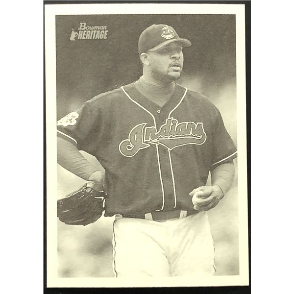 2001 BOWMAN HERITAGE C.C. SABATHIA (HOF) ROOKIE CARD