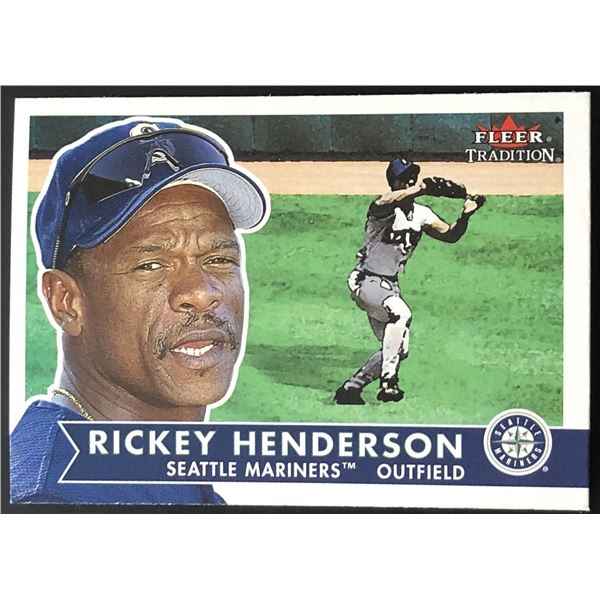 2001 FLEER RICKEY HENDERSON (HOF)