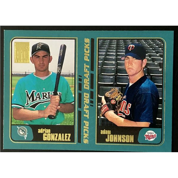2001 TOPPS ADRIAN GONZALEZ ROOKIE CARD