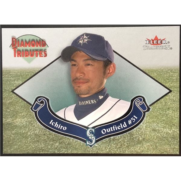 2002 FLEER TRADITION ICHIRO SUZUKI (HOF) ROOKIE CARD