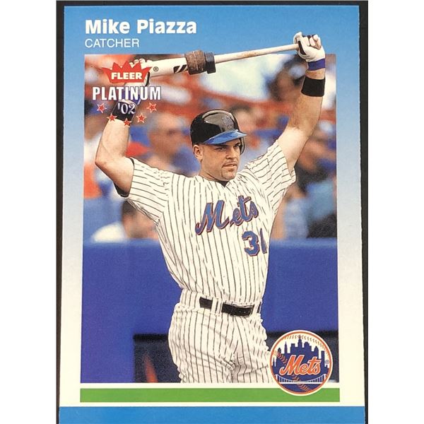 2002 FLEER PLATINUM MIKE PIAZZA (HOF)