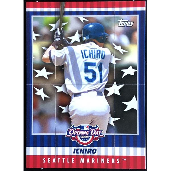 2008 TOPPS OPENING DAY FLAPPER CARD ICHIRO SUZUKI (HOF)