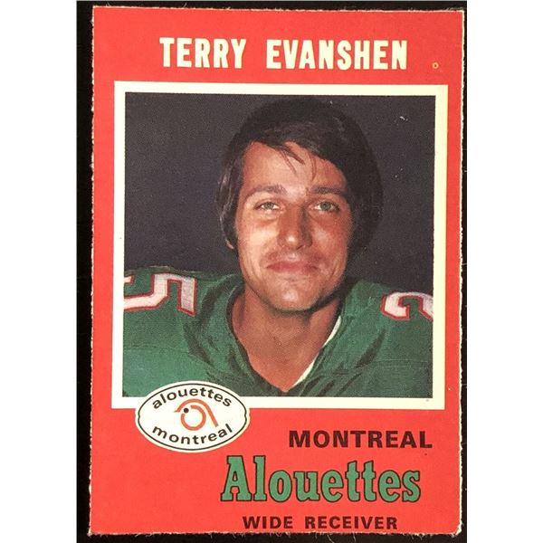 1971 O-PEE-CHEE TERRY EVANSHEN (HOF)