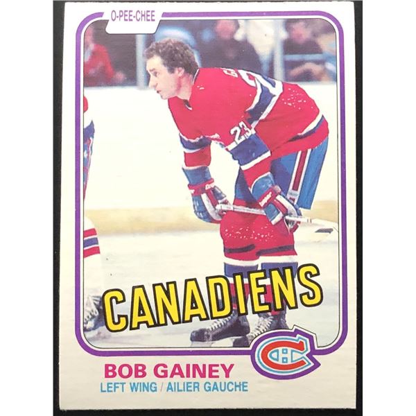 1981-82 O-PEE-CHEE BOB GAINEY (HOF)