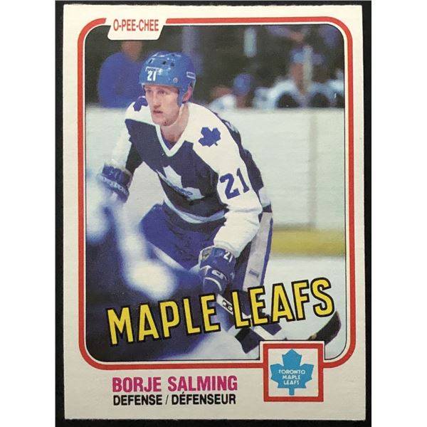 1981-82 O-PEE-CHEE BORJE SALMING (HOF)
