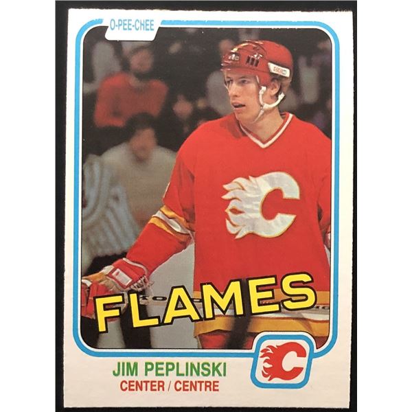 1981-82 O-PEE-CHEE JIM PEPLINSKI ROOKIE CARD