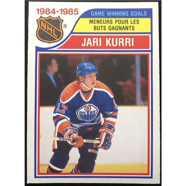 1985-86 O-PEE-CHEE JARI KURRI (HOF)