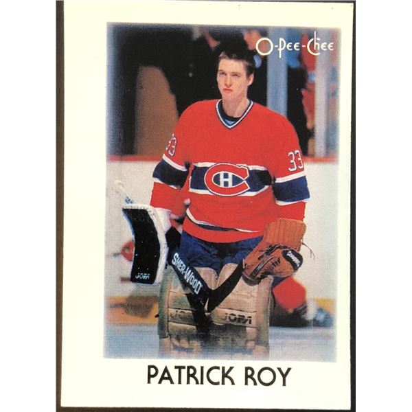 1987-88 O-PEE-CHEE MINI PATRICK ROY (HOF)