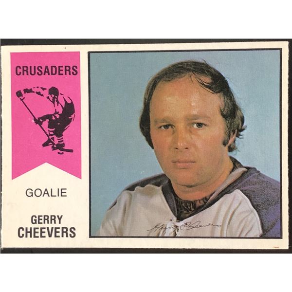 1974-75 O-PEE-CHEE WHA GERRY CHEEVERS (HOF)