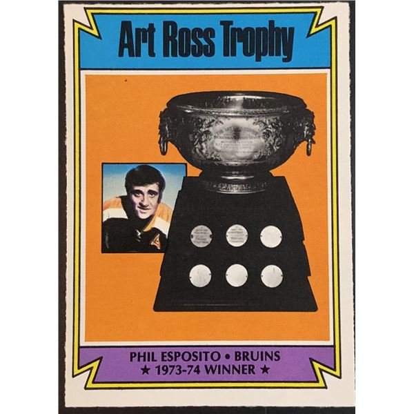 1974-75 O-PEE-CHEE PHIL ESPOSITO (HOF)