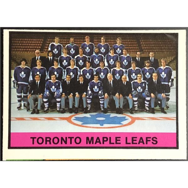 1974-75 O-PEE-CHEE TORONTO MAPLE LEAFS