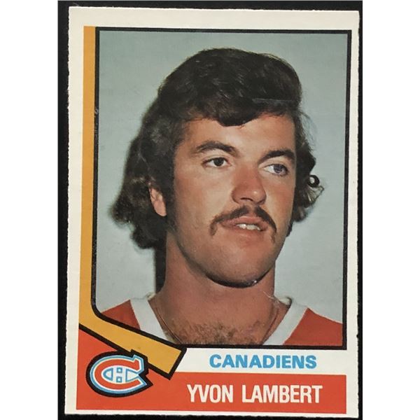 1974-75 O-PEE-CHEE YVON LAMBERT ROOKIE CARD