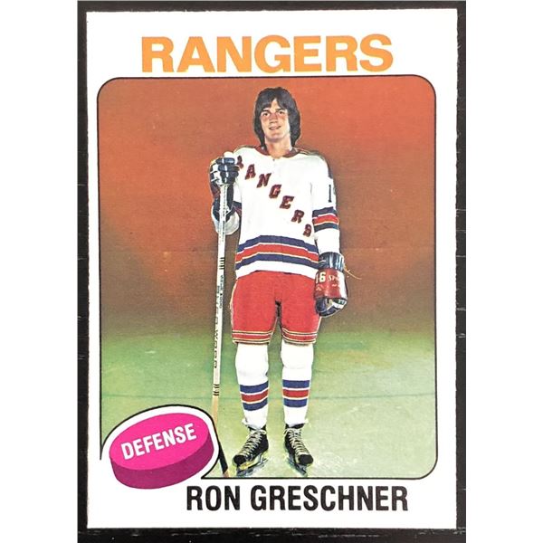 1975-76 O-PEE-CHEE RON GRESCHNER ROOKIE CARD