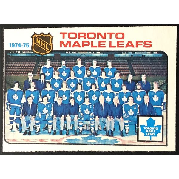 1975-76 O-PEE-CHEE TORONTO MAPLE LEAFS