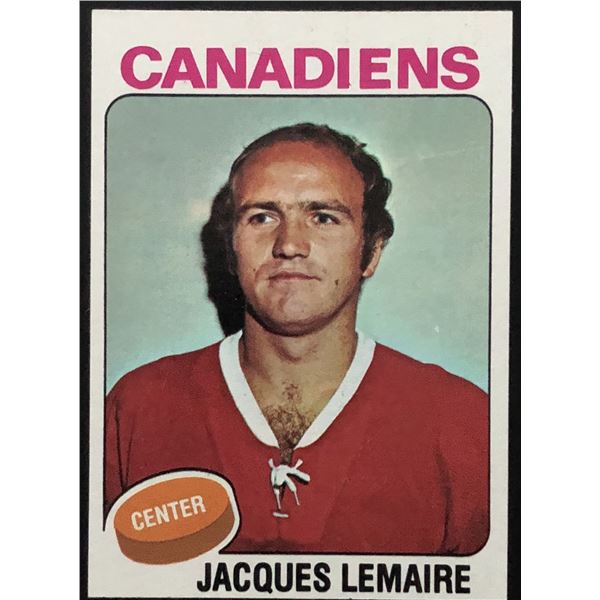 1975-76 TOPPS JACQUES LEMAIRE (HOF)