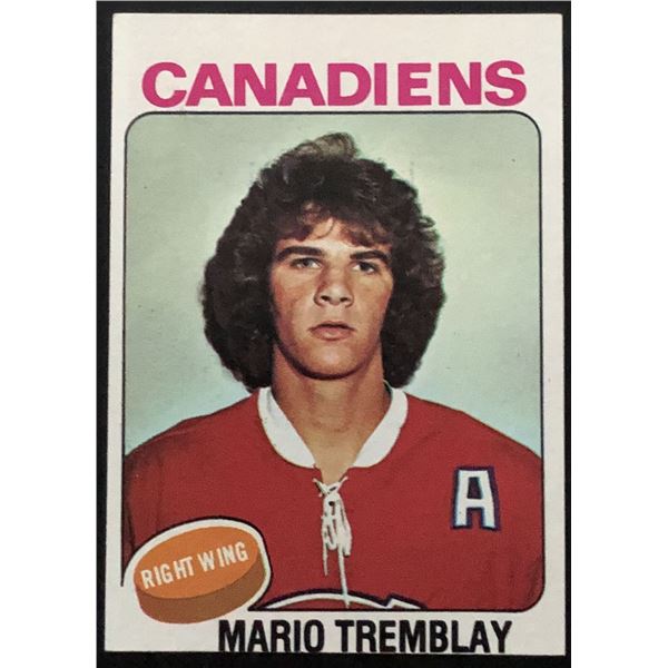 1975-76 TOPPS MARIO TREMBLAY ROOKIE CARD