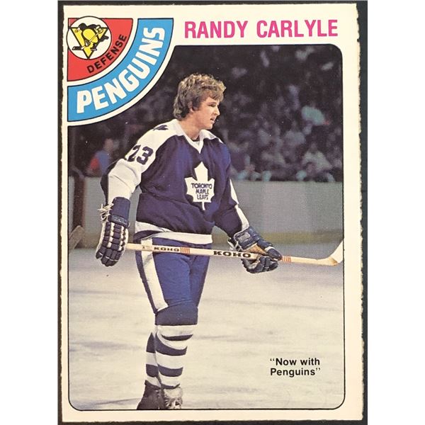 1978-79 O-PEE-CHEE RANDY CARLYLE ROOKIE CARD