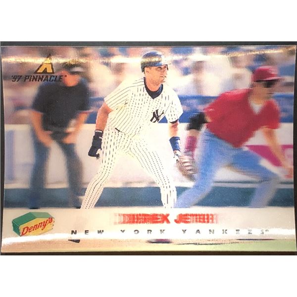 1997 PINNACLE DENNY'S DEREK JETER (HOF) ROOKIE CARD