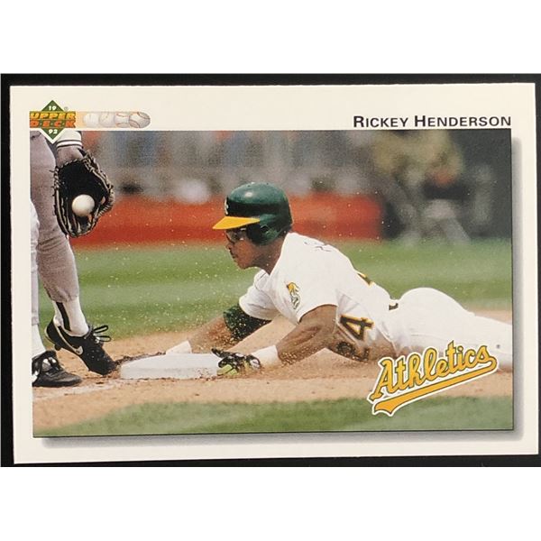 1992 UPPER DECK RICKEY HENDERSON (HOF)